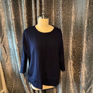 SPANX: Dolman Deep Navy Tunic Top
